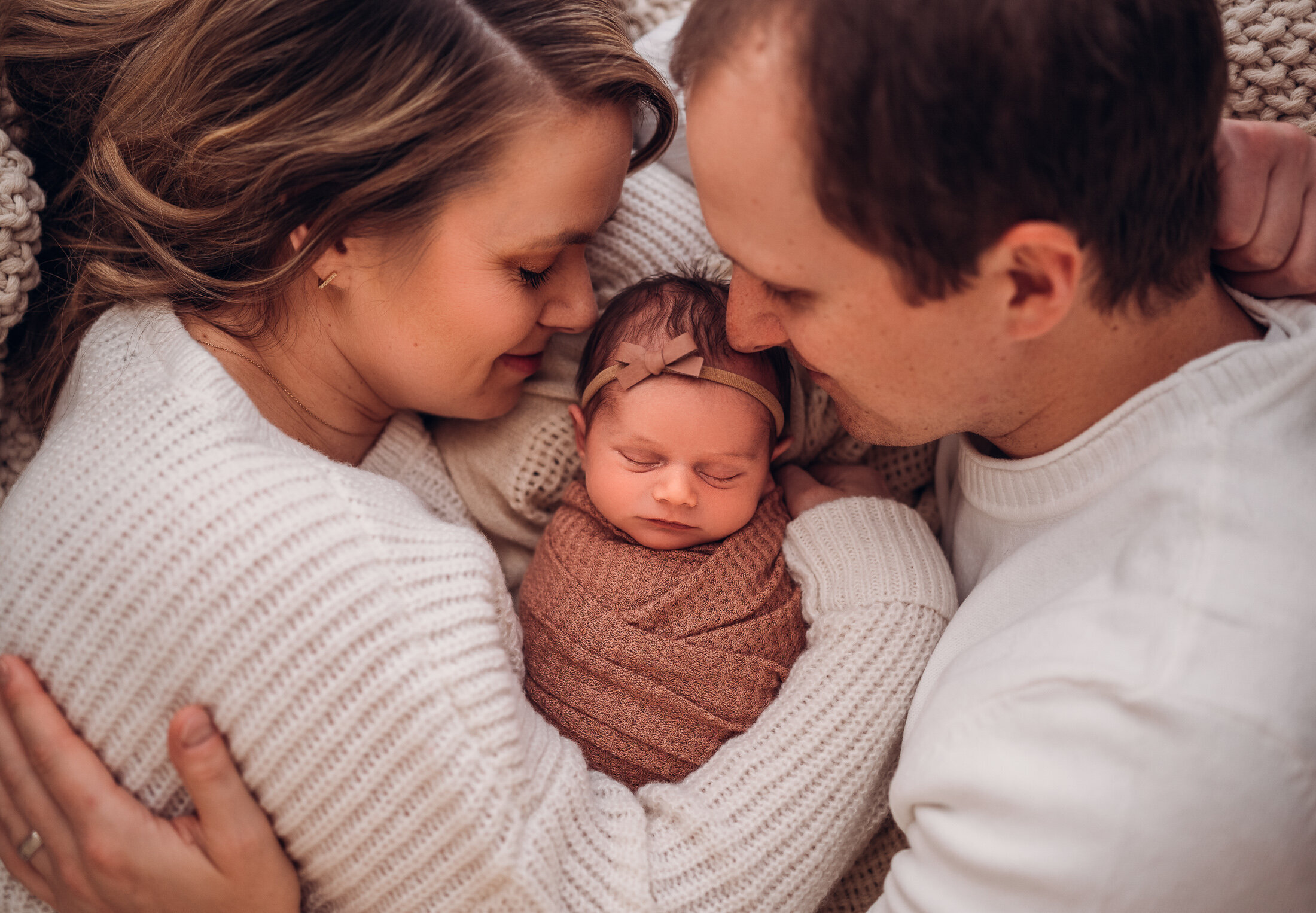 in-home newborn photography session in indianapolis
