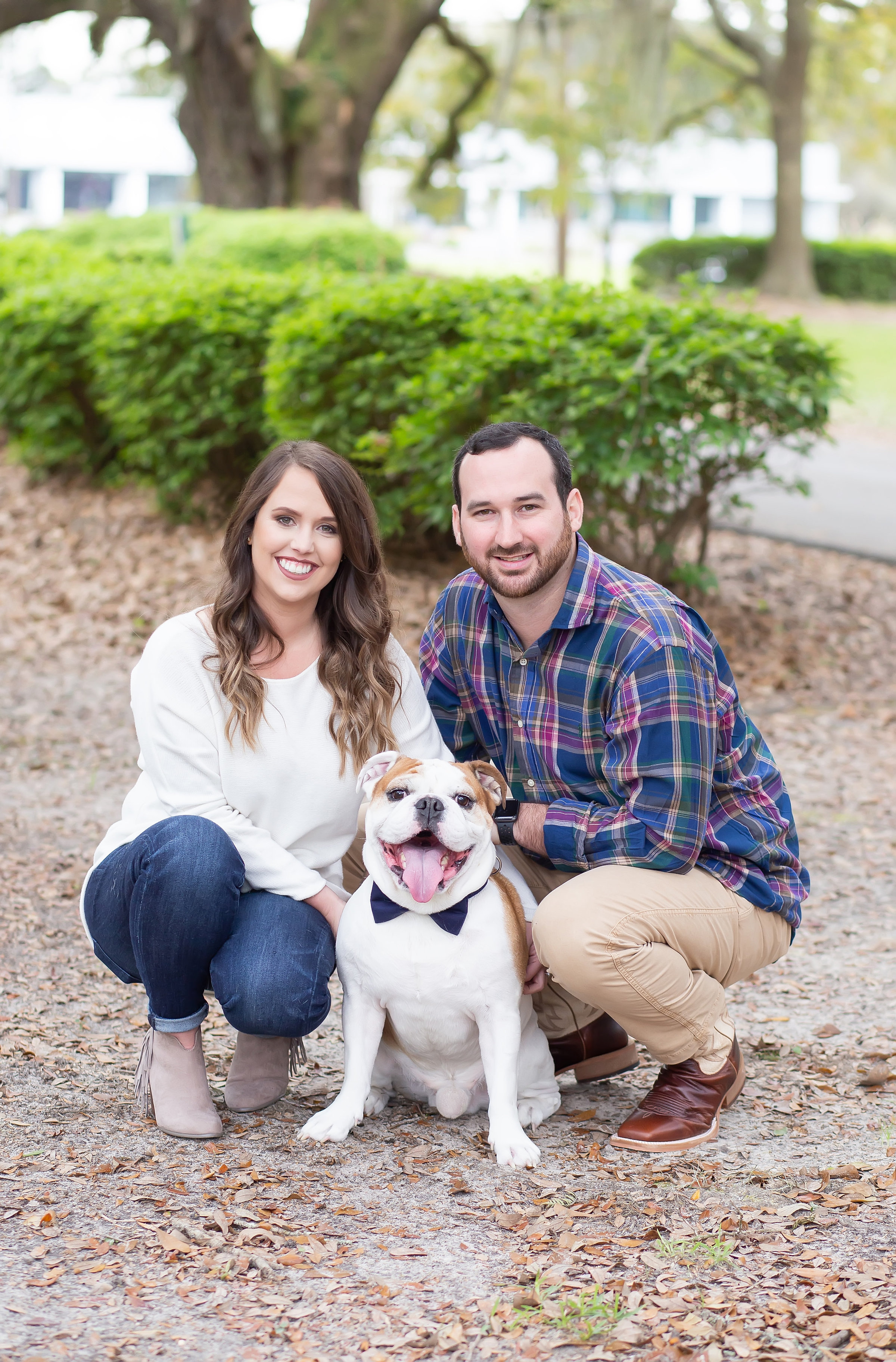 Engagement portraits with pets Mississippi Photographers