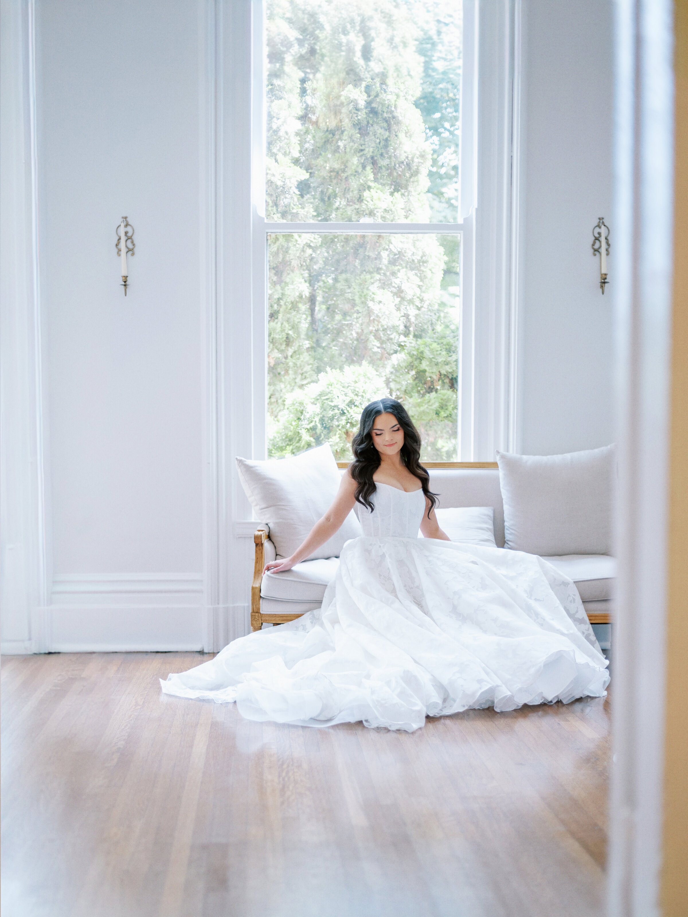 A bride at Merrimon Wynne in Raleigh, North Carolina