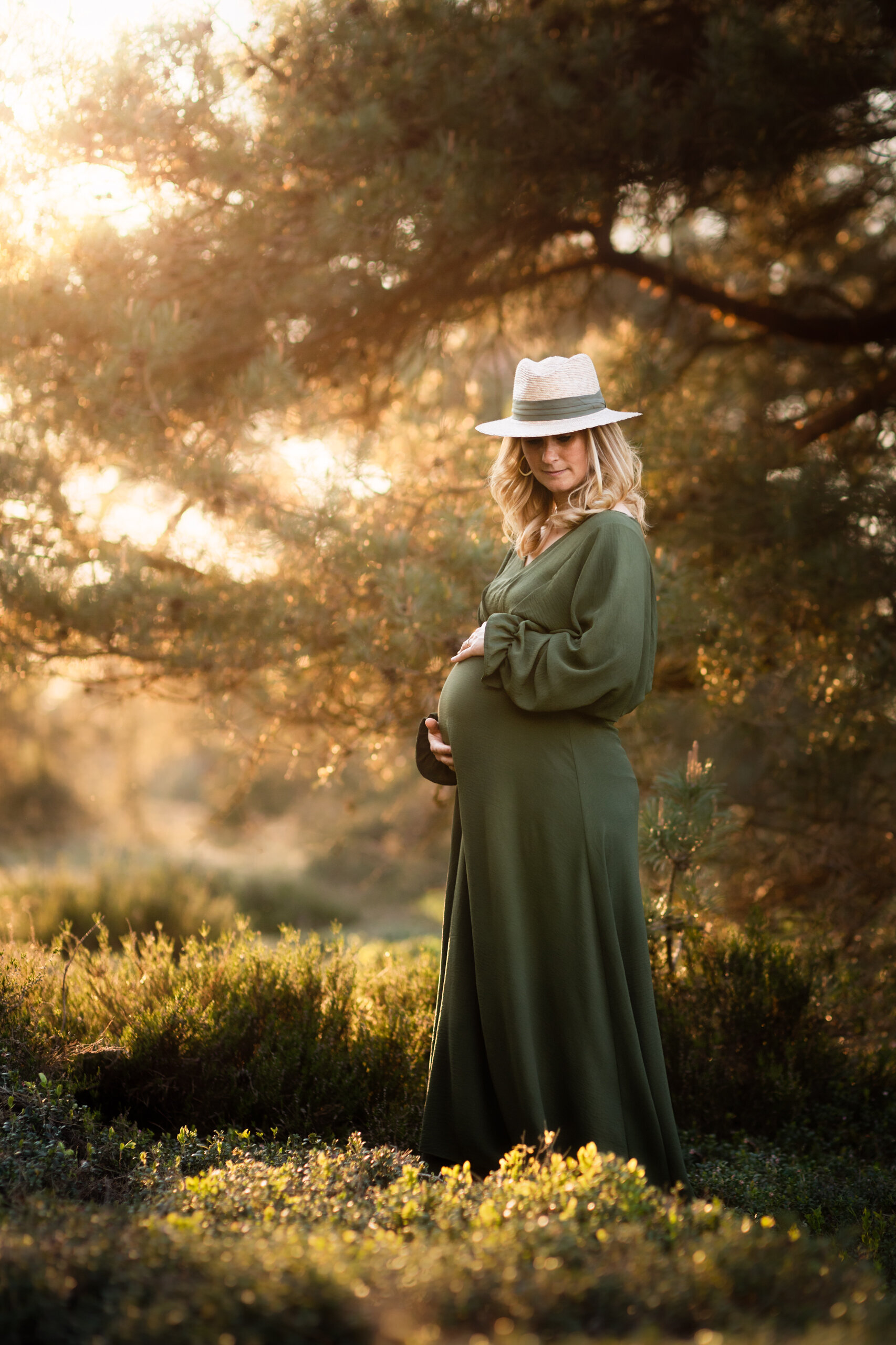 golden hour fotoshoot zwangerschap