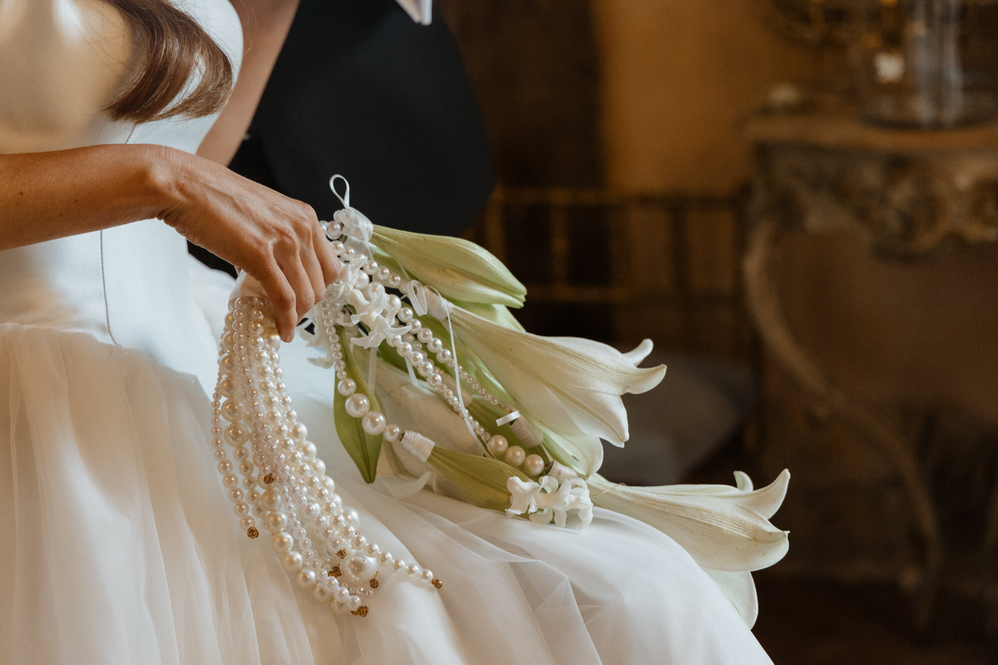 elegant bridal bouquet at Mont Du Soleil