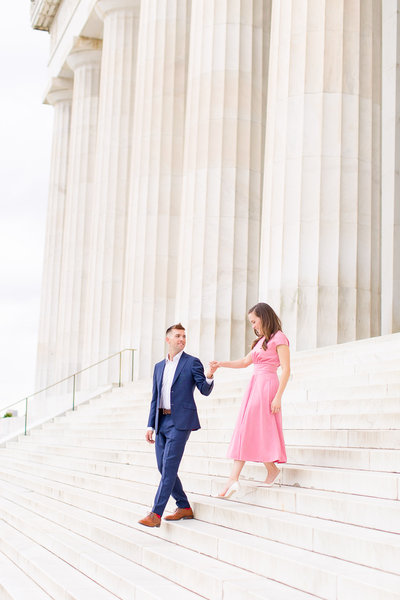 Lincoln Memorial Engagement Session DC Wedding Photographer-37