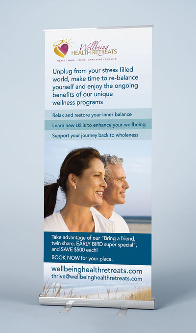 Wellbeing Health Retreats Banner by The Brand Advisory