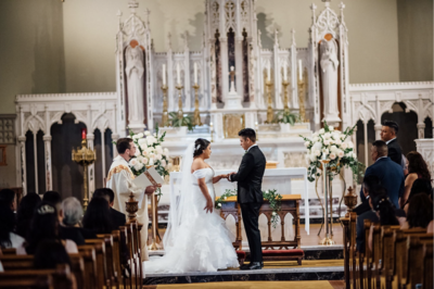 St. Patrick Church is a wedding venue in the Seattle area, Washington area photographed by Seattle Wedding Photographer, Rebecca Anne Photography.