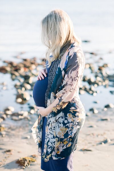 beach maternity session in westport ct