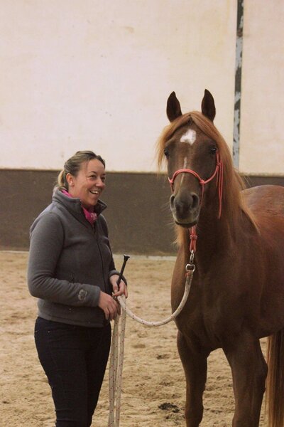 Photo de Sandy et son cheval