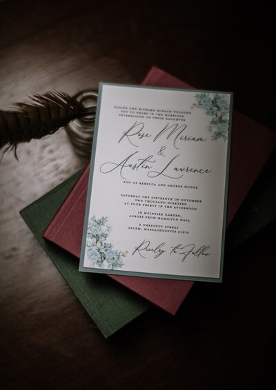 Wedding invitation, Salem Wedding