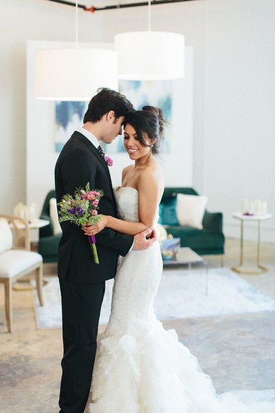 Factory Atlanta Bride and Groom styled by Posh Chic Events