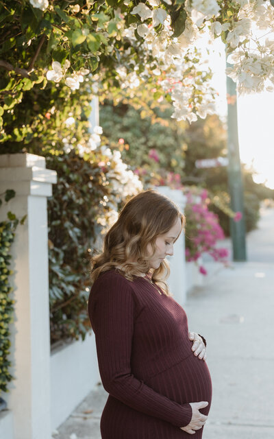 luxurious outdoor maternity photoshoot in perth