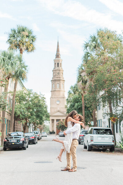 Downtown Charleston Engagement Session | Laura and Rachel Photography
