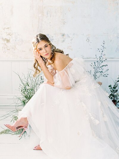 Bride in ballgown