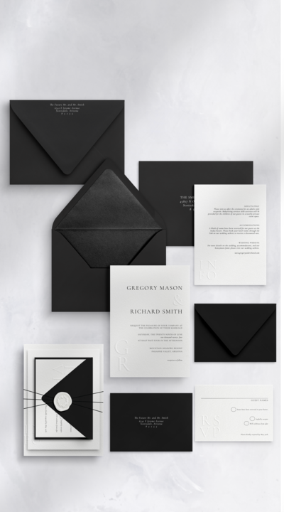 classic_black_white_modern_wedding_invitation_embossed