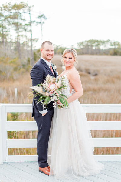 Outer Banks North Carolina Vista Creek Wedding Bridal Portrait by Vinluan Photography