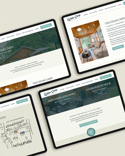 Website design for Northern Michigan airbnb