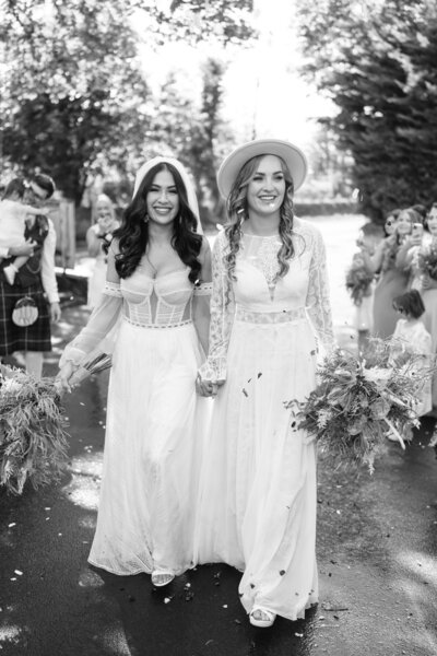 Two brides getting married