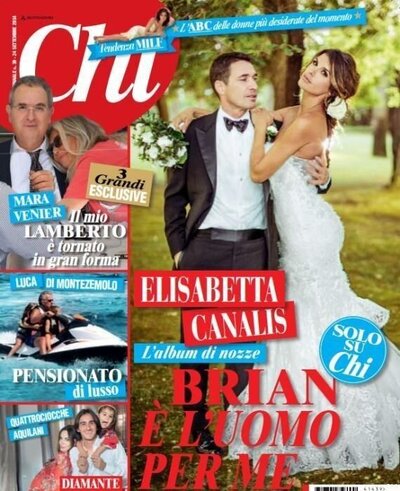 chi magazine press cover elisa mocci matrimonio elisabetta canalis
