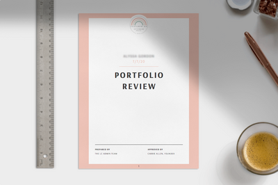 Portfolio Review Mockup Pg 1