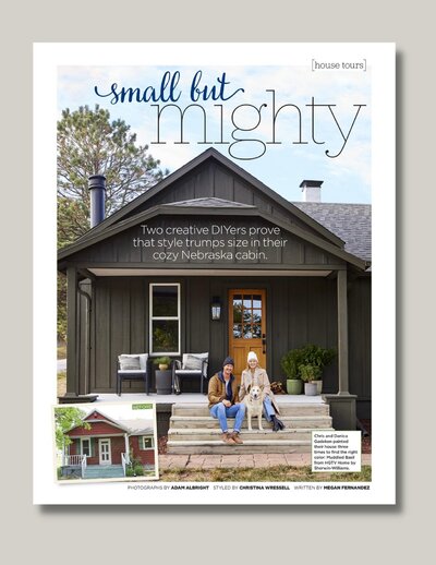 Nadine Stay in HGTV Magazine. Small But Mighty article on Nadine Stay
