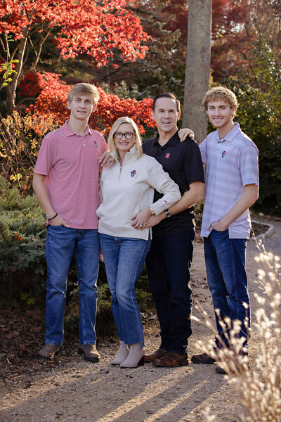 NC State Themed Family Portraits