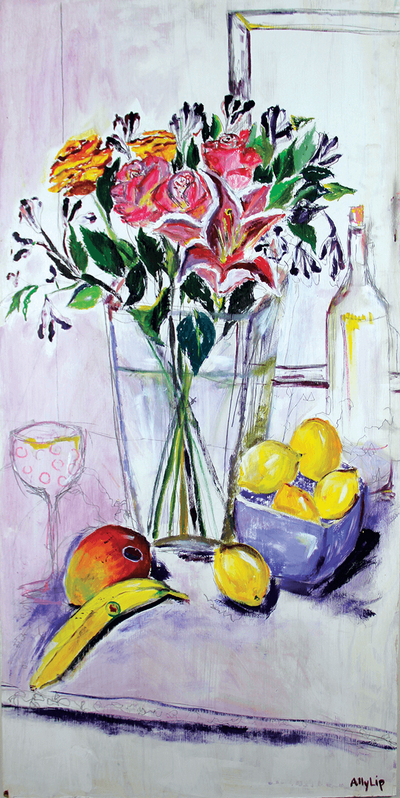 Flowers banana purple bowl_30_ cc
