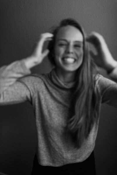 blurry girl laughing st louis wedding photographer