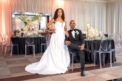 Beautiful Bride and Groom at washington dc weddings by Get The Look Weddings and Events LLC