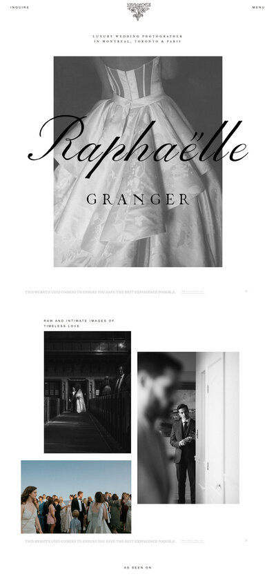 Raphaelle Experience - Garden of Muses Showit Website Template