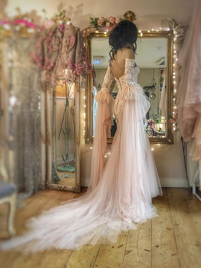 Blush-lace-tulle-wedding-dress-JoanneFlemingDesign (3)_WEB