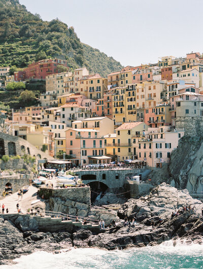 Manarola Cinque Terre view from the mountain