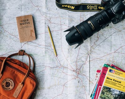 Retirement Travel Supplies and Map