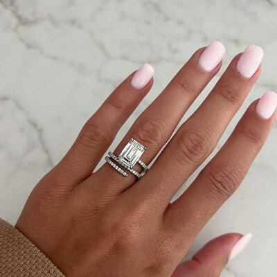 two stone custom engagement ring