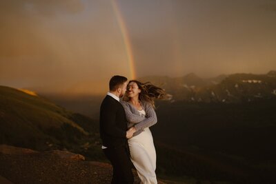 Estes Park engagement photos at Dream Lake