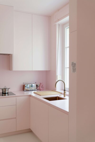 Pastell Küche rosa  von ADAM Innenausbau