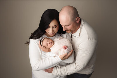 Grand Rapids Newborn Photography Wrapped on Prop by For The Love Of Photography