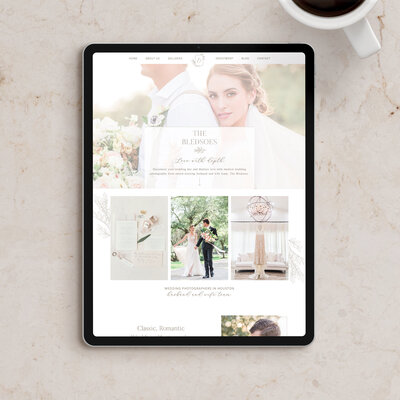 Hope Linzee Photography custom Showit Website