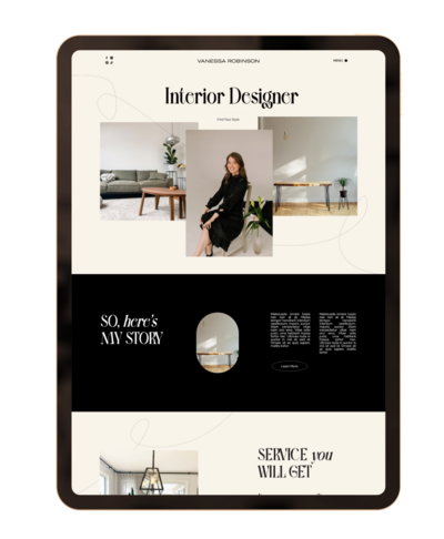 A Showit website template designed specifically for interior designers and artists. Create a stunning online portfolio to showcase your work and attract new clients. Customizable and easy to use.