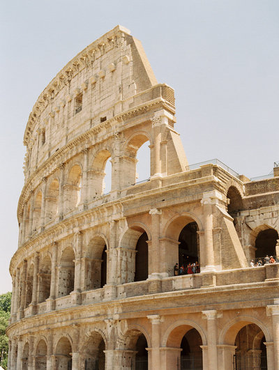 the colosseum in rome by Leila Brewster
