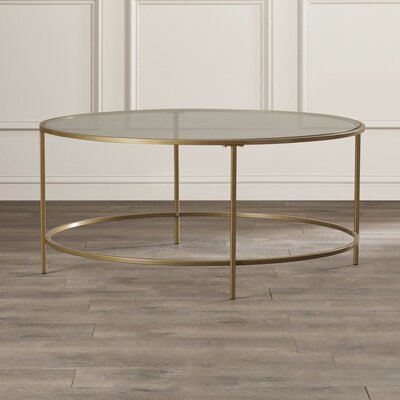 round glass coffee table