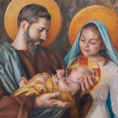 painting of Holy family