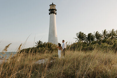 lighthouse wedding photos