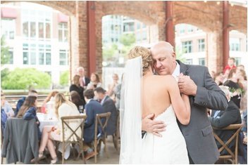 father and bride dance at Wyche Pavilion reception