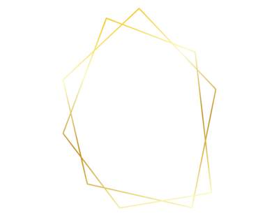 Gold geometric shape