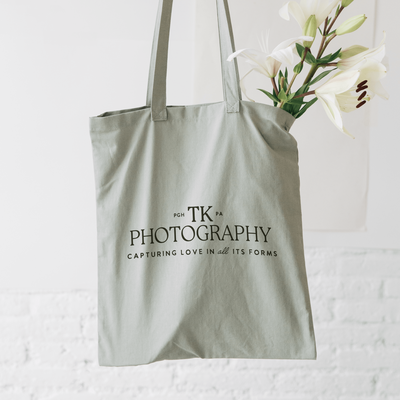 Tote bag with logo for photographer