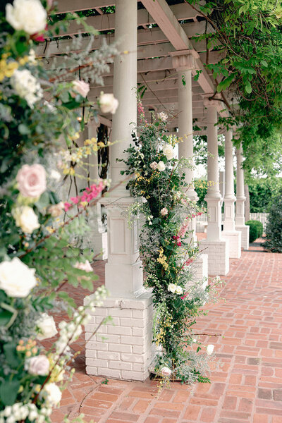 Spring floral arch by Wedding Photographers in San Antonio