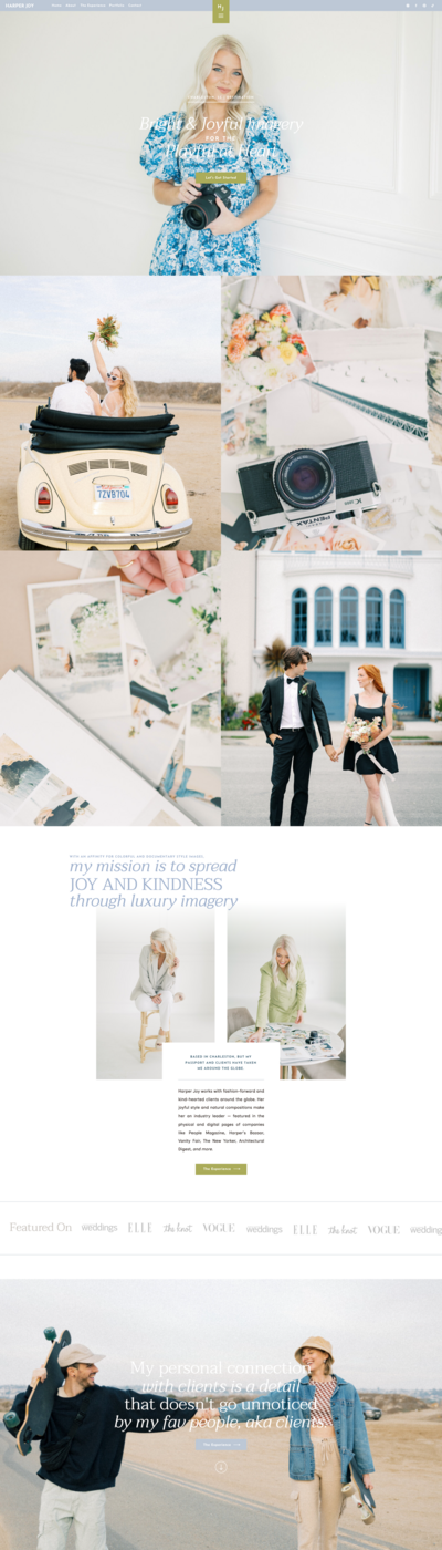 Easy-to-customize Showit website templates for photographers and creatives, designed to showcase your work and convert visitors into clients.
