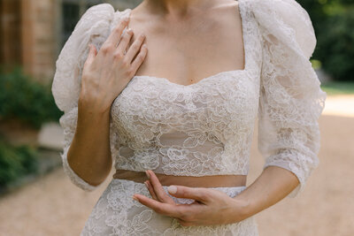 Wedding Photographer, a. bride in her wedding dress