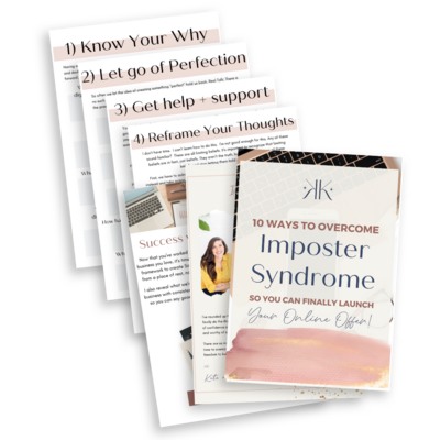imposter syndrome worksheets