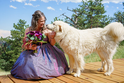 Candid Photography in Crested Butte Summer Wildflower Western Elopement