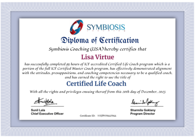 Lisa Virtue Certified Life Coach ICF