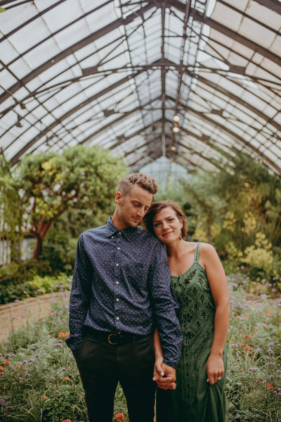 Portrait photography of Longwood Gardens Engagement session